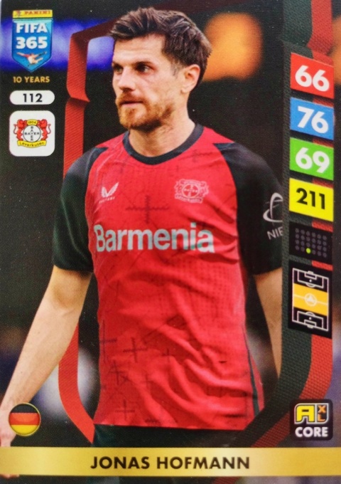 112 Jonas Hofmann Bayer Leverkusen Core FIFA 365 2025
