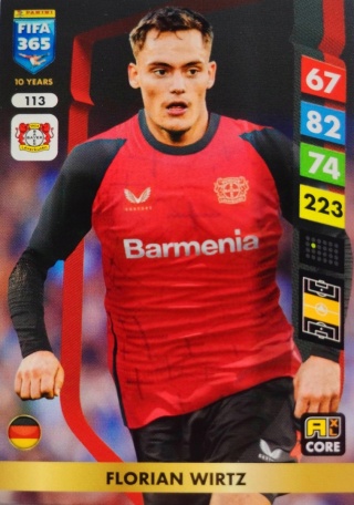 113 Florian Wirtz Bayer Leverkusen Core FIFA 365 2025