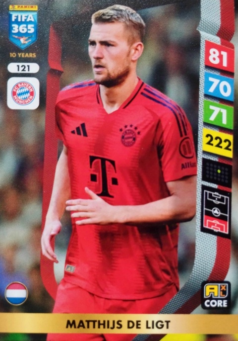 121 Matthijs de Ligt FC Bayern Core FIFA 365 2025