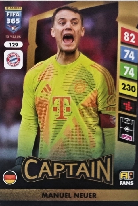 129 Manuel Neuer FC Bayern Core Captain FIFA 365 2025