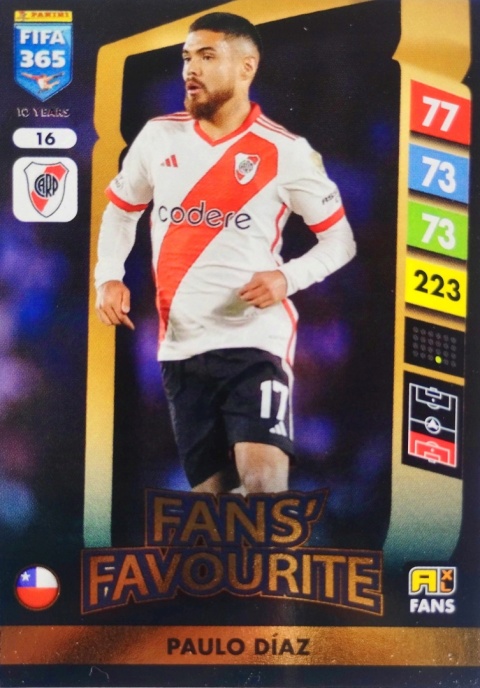 16 Paulo Díaz River Plate Fans’ Favourite FIFA 365 2025