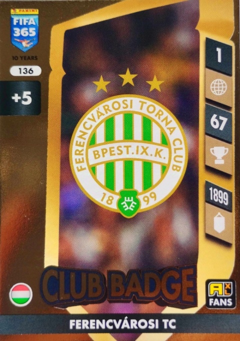 136 Club Badge Ferencvárosi Core FIFA 365 2025