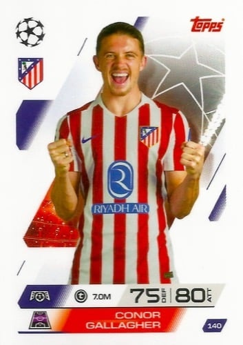 140 Conor Gallagher Atlético Madryt Base Match Attax 2025/26