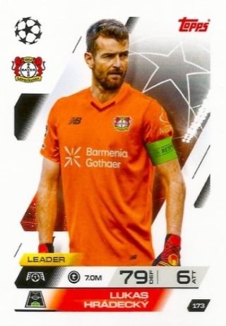 173 Lukas Hradecky Bayer Leverkusen Base Match Attax 2025/26