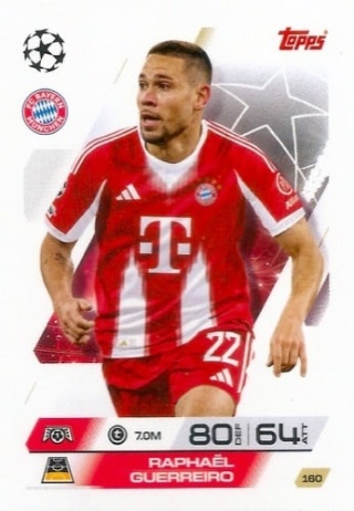 160 Raphaël Guerreiro FC Bayern Base Match Attax 2025/26
