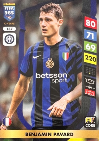 157 Benjamin Pavard Inter Core FIFA 365 2025