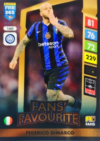 160 Federico Dimarco Inter Fans’ Favourite FIFA 365 2025