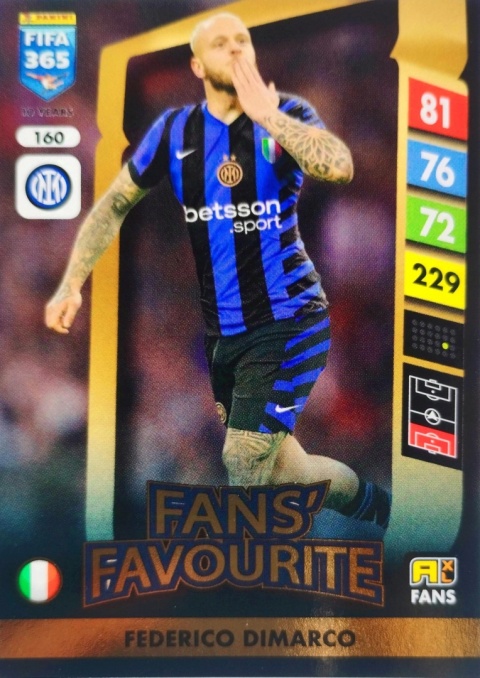 160 Federico Dimarco Inter Fans’ Favourite FIFA 365 2025