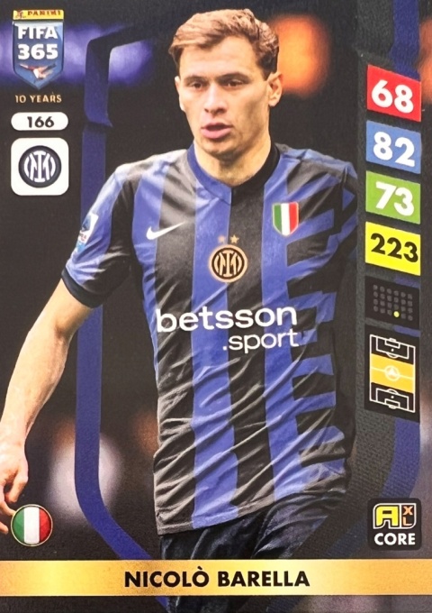 166 Nicolò Barella Inter Core FIFA 365 2025