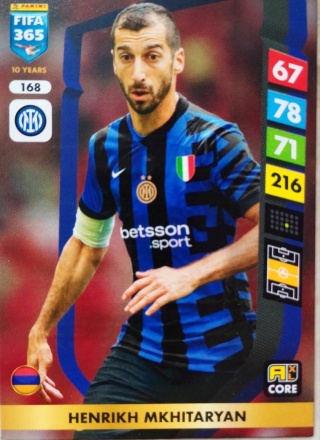 168 Henrikh Mkhitaryan Inter Core FIFA 365 2025