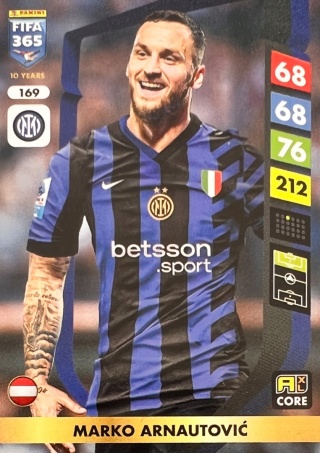 169 Marko Arnautović Inter Core FIFA 365 2025