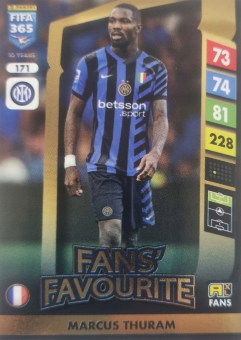 171 Marcus Thuram Inter Fans’ Favourite FIFA 365 2025