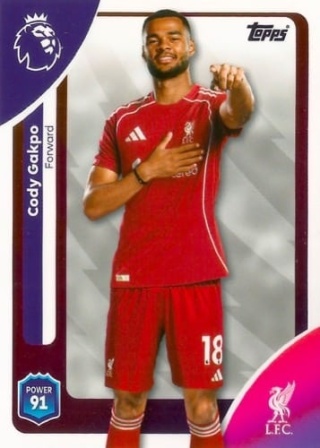 175 Cody Gakpo Liverpool Base Premier League 2026