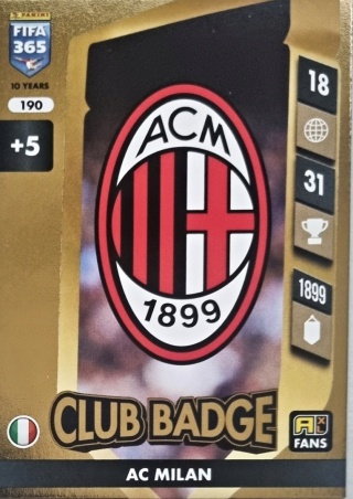 190 Club Badge AC Milan Core FIFA 365 2025