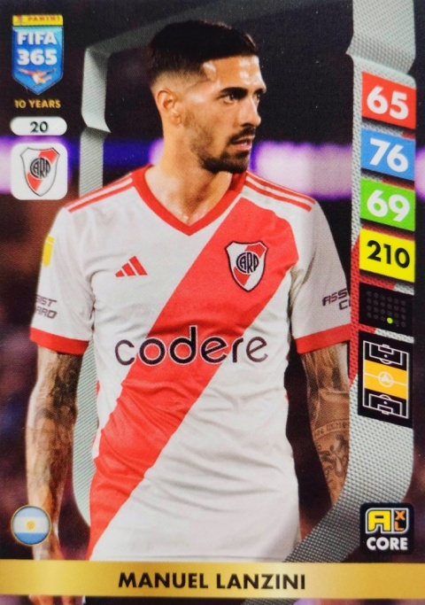 20 Manuel Lanzini River Plate Core FIFA 365 2025