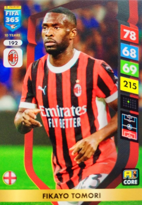 192 Fikayo Tomori AC Milan Core FIFA 365 2025