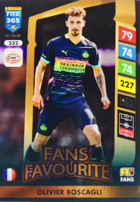 232 Olivier Boscagli PSV Eindhoven Fans’ Favourite FIFA 365 2025