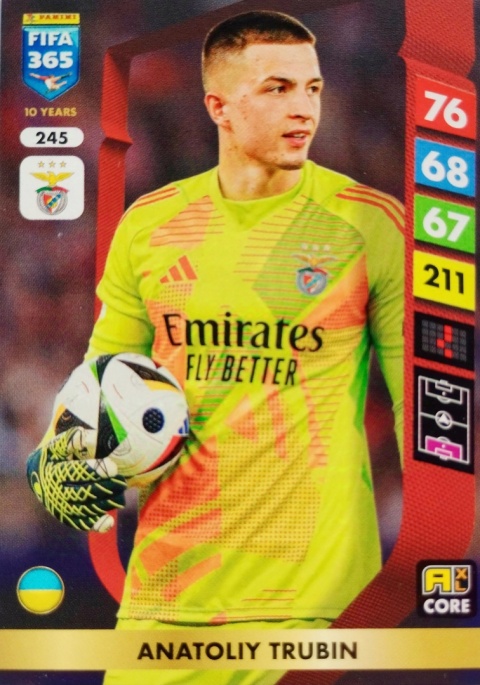 245 Anatoliy Trubin Benfica Core FIFA 365 2025