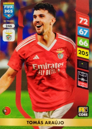 246 Tomás Araújo Benfica Core FIFA 365 2025