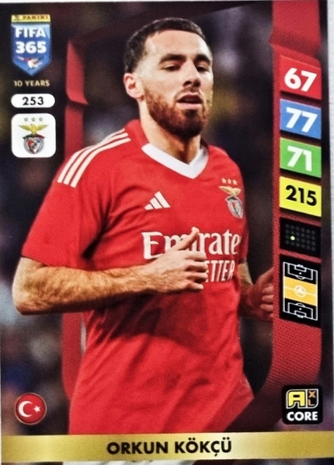 253 Orkun Kökçü Benfica Core FIFA 365 2025
