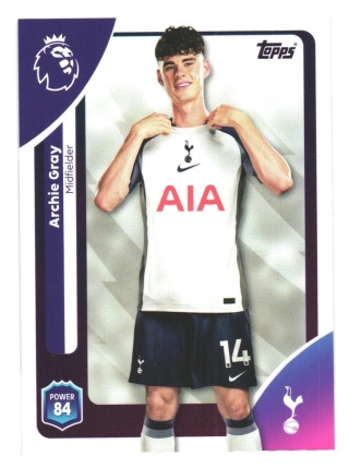 259 Archie Gray Tottenham Base Premier League 2026