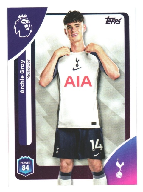 259 Archie Gray Tottenham Base Premier League 2026
