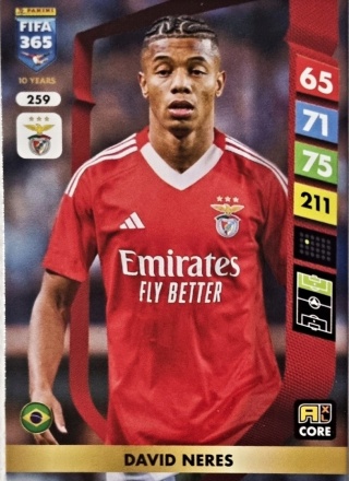 259 David Neres Benfica Core FIFA 365 2025