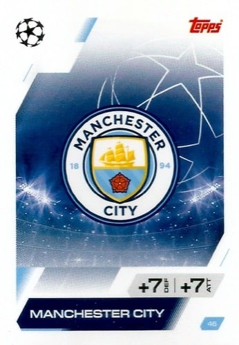 46 Team Badge Manchester City Base Match Attax 2025/26