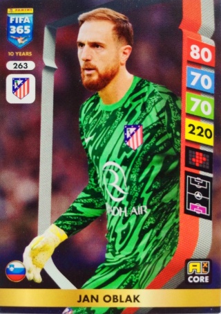 263 Jan Oblak Atlético Madryt Core FIFA 365 2025