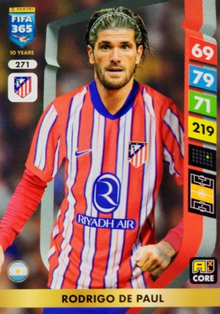 271 Rodrigo De Paul Atlético Madryt Core FIFA 365 2025