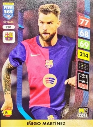 281 Iñigo Martínez FC Barcelona Core FIFA 365 2025