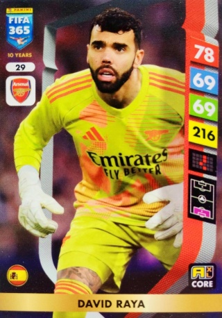 29 David Raya Arsenal Core FIFA 365 2025
