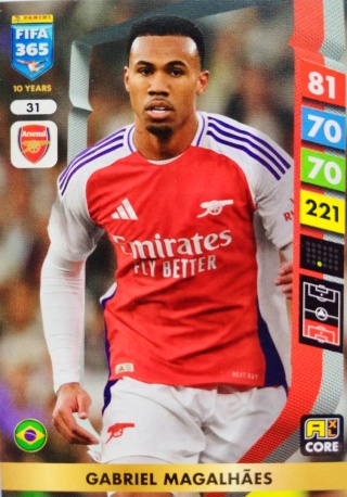 31 Gabriel Magalhães Arsenal Core FIFA 365 2025