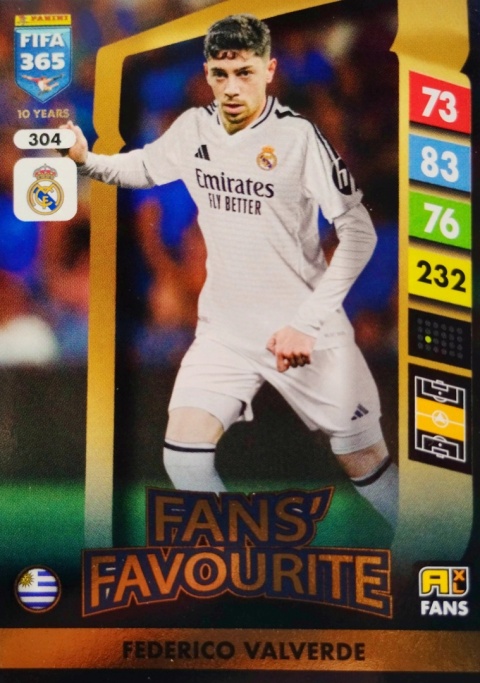 304 Federico Valverde Real Madryt Fans’ Favourite FIFA 365 2025