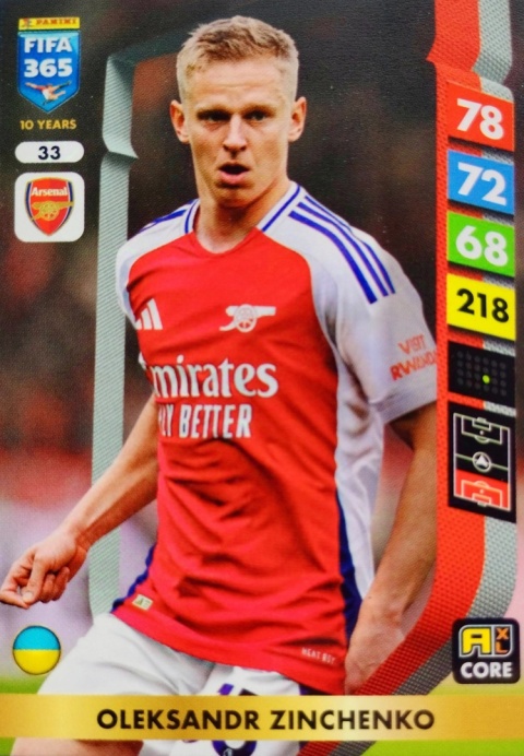 33 Oleksandr Zinchenko Arsenal Core FIFA 365 2025