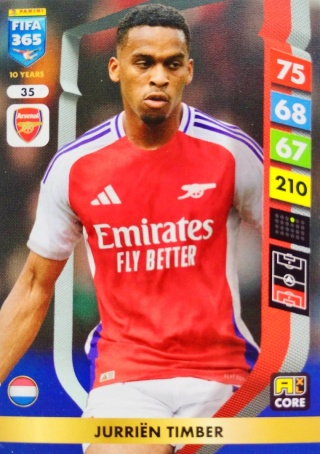 35 Jurriën Timber Arsenal Core FIFA 365 2025