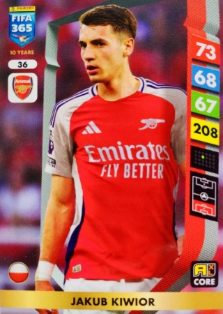 36 Jakub Kiwior Arsenal Core FIFA 365 2025