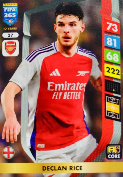 37 Declan Rice Arsenal Core FIFA 365 2025