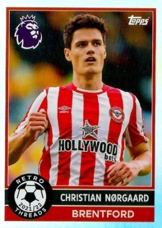 385 Christian Nørgaard Brentford Retro Threads Premier League 2026