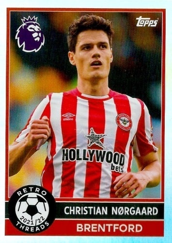 385 Christian Nørgaard Brentford Retro Threads Premier League 2026