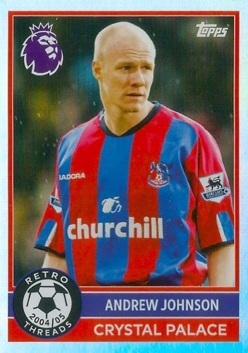 388 Andrew Johnson Crystal Palace Retro Threads Premier League 2026