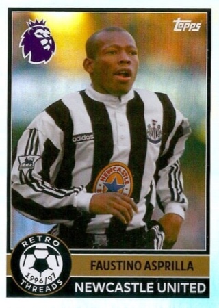 394 Faustino Asprilla Newcastle United Retro Threads Premier League 2026