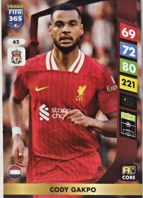 62 Cody Gakpo Liverpool Core FIFA 365 2025