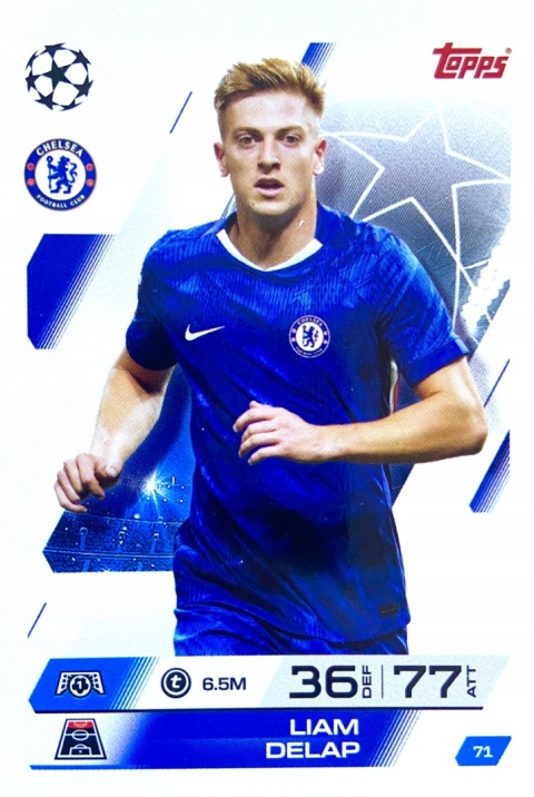 71 Liam Delap Chelsea Base Match Attax 2025/26