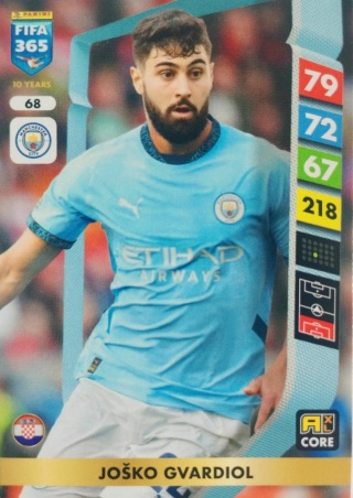68 Joško Gvardiol Manchester City Core FIFA 365 2025