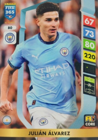 80 Julian Álvarez Manchester City Core FIFA 365 2025