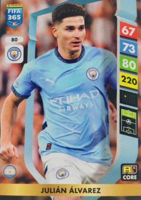 80 Julian Álvarez Manchester City Core FIFA 365 2025
