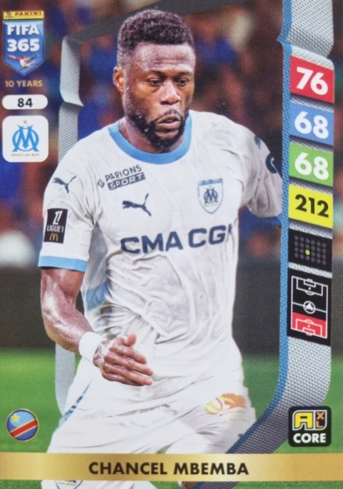 84 Chancel Mbemba Olympique Marsylia Core FIFA 365 2025