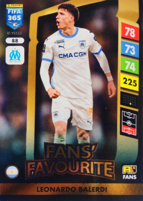 88 Leonardo Balerdi Olympique Marsylia Fans’ Favourite FIFA 365 2025