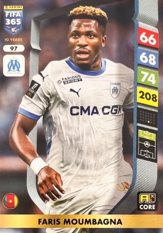 97 Faris Moumbagna Olympique Marsylia Core FIFA 365 2025